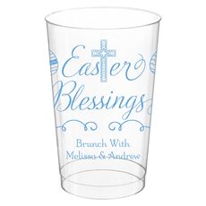 Easter Blessings Clear Plastic Cups