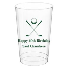 Golf Clubs Clear Plastic Cups