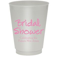 Studio Bridal Shower Colored Shatterproof Cups
