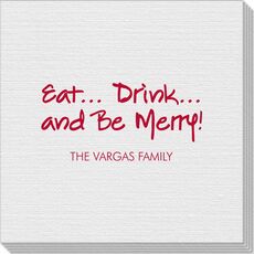 Studio Eat, Drink Be Merry Linen Like Napkins