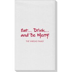 Studio Eat, Drink Be Merry Linen Like Guest Towels