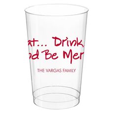 Studio Eat, Drink Be Merry Clear Plastic Cups