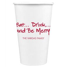 Studio Eat, Drink Be Merry Paper Coffee Cups