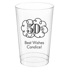 Pick Your Own Fun Scroll Clear Plastic Cups