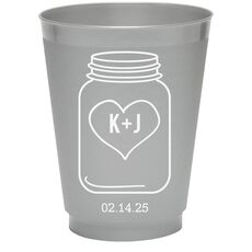 Mason Jar Colored Shatterproof Cups