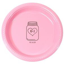 Mason Jar Plastic Plates