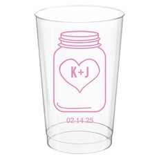 Mason Jar Clear Plastic Cups