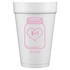 Mason Jar Styrofoam Cups