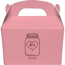 Mason Jar Gable Favor Boxes