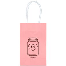 Mason Jar Medium Twisted Handled Bags