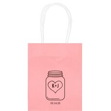 Mason Jar Mini Twisted Handled Bags