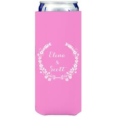 Floral Laurel Wreath Collapsible Slim Huggers