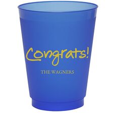 Studio Congrats Colored Shatterproof Cups