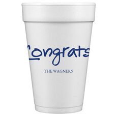 Studio Congrats Styrofoam Cups