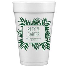 Palm Leaves Styrofoam Cups