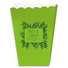 Palm Leaves Mini Popcorn Boxes