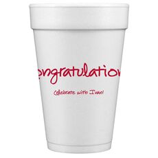 Studio Congratulations Styrofoam Cups