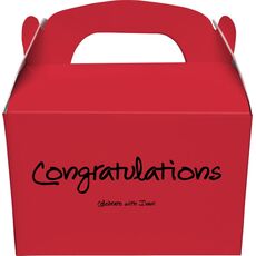 Studio Congratulations Gable Favor Boxes