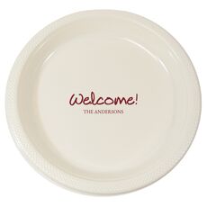 Studio Welcome Plastic Plates