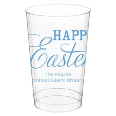 Happy Easter Clear Plastic Cups