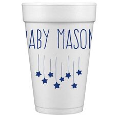 Falling Stars Styrofoam Cups