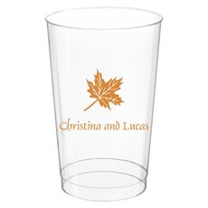 Little Autumn Leaf Clear Plastic Cups