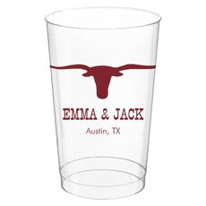Longhorn Clear Plastic Cups