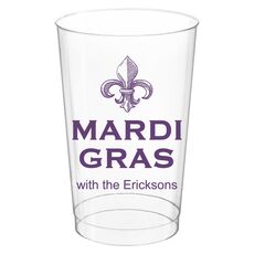 Mardi Gras Clear Plastic Cups