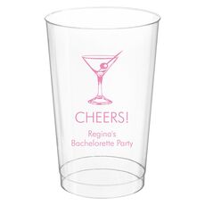 Martini Party Clear Plastic Cups