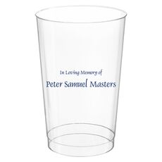Memorial Clear Plastic Cups