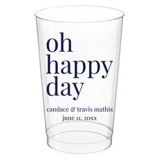 Oh Happy Day Clear Plastic Cups