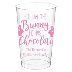 Follow The Bunny Clear Plastic Cups