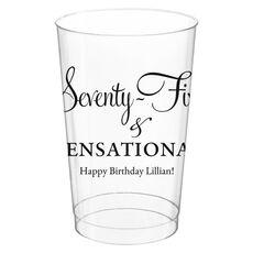 Seventy-Five & Sensational Clear Plastic Cups