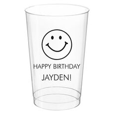 Smiley Face Clear Plastic Cups