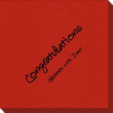 Studio Congratulations Linen Like Napkins