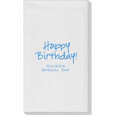 Studio Happy Birthday Linen Like Guest Towels