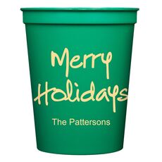 Studio Merry Holidays Stadium Cups