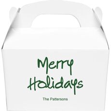 Studio Merry Holidays Gable Favor Boxes