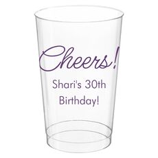 Sweet Cheers Clear Plastic Cups