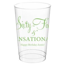 Sixty-Five & Sensational Clear Plastic Cups