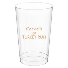 Your Own Text Clear Plastic Cups