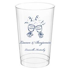 Toasting Wine Glasses Clear Plastic Cups