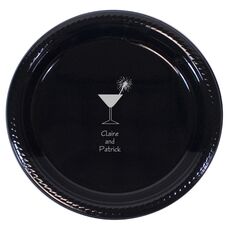 Martini Sparkler Plastic Plates