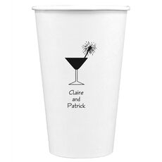 Martini Sparkler Paper Coffee Cups