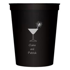 Martini Sparkler Stadium Cups