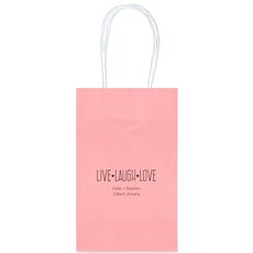 Live Laugh Love Medium Twisted Handled Bags