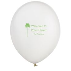 Palm Tree Silhouette Latex Balloons