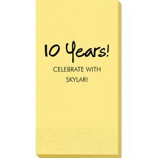 Studio Milestone Year Guest Towels