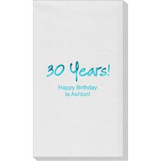 Studio Milestone Year Linen Like Guest Towels