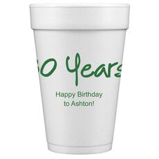 Studio Milestone Year Styrofoam Cups